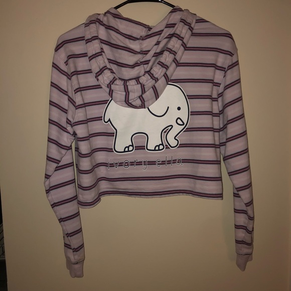 Ivory Ella cropped hoodie❤️ - Picture 2 of 3